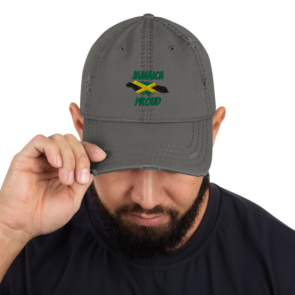 Jamaica Proud Distressed Dad Hat